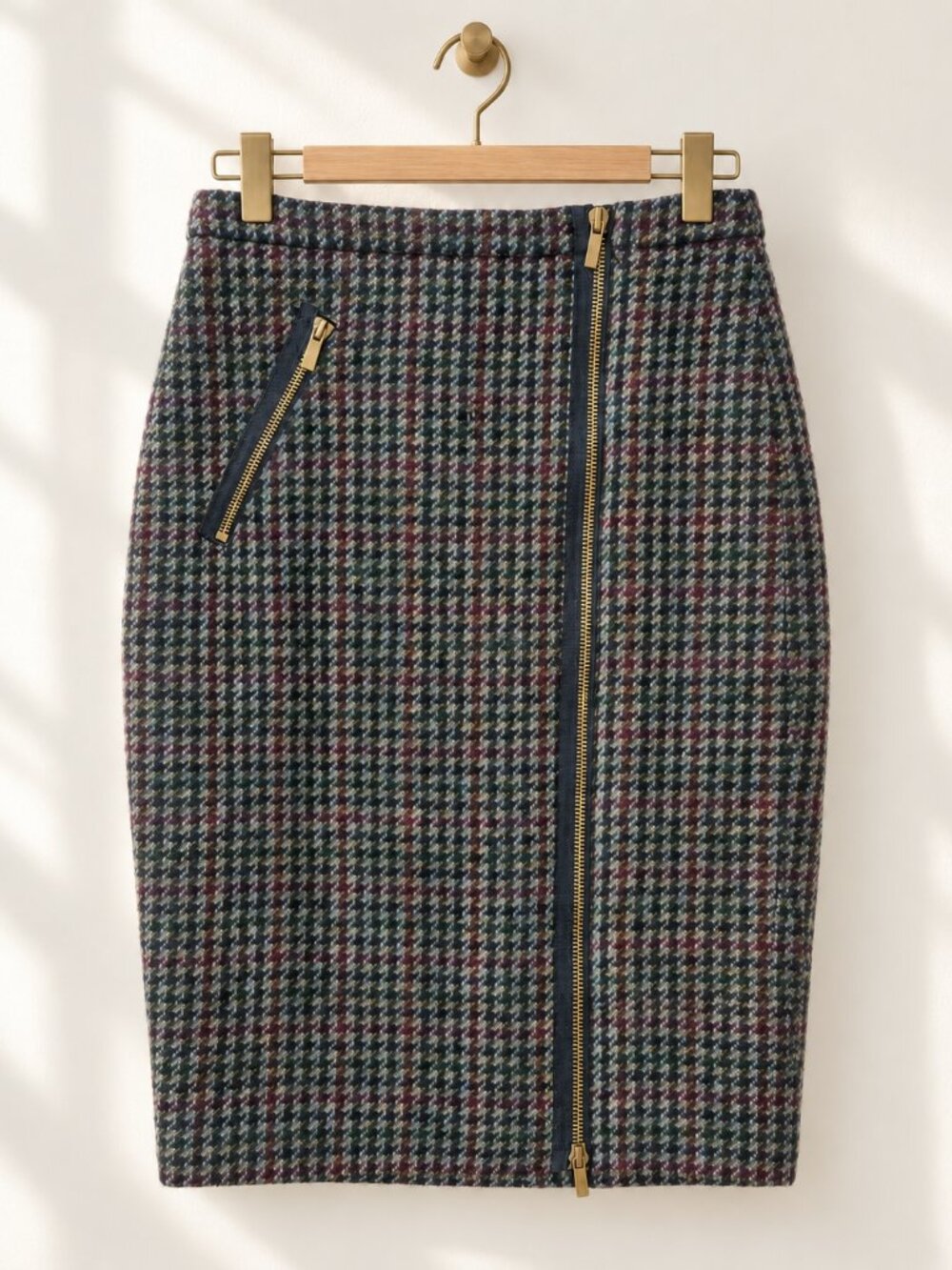 J.Crew, Pencil Skirt, Wool Plaid, Size 00
